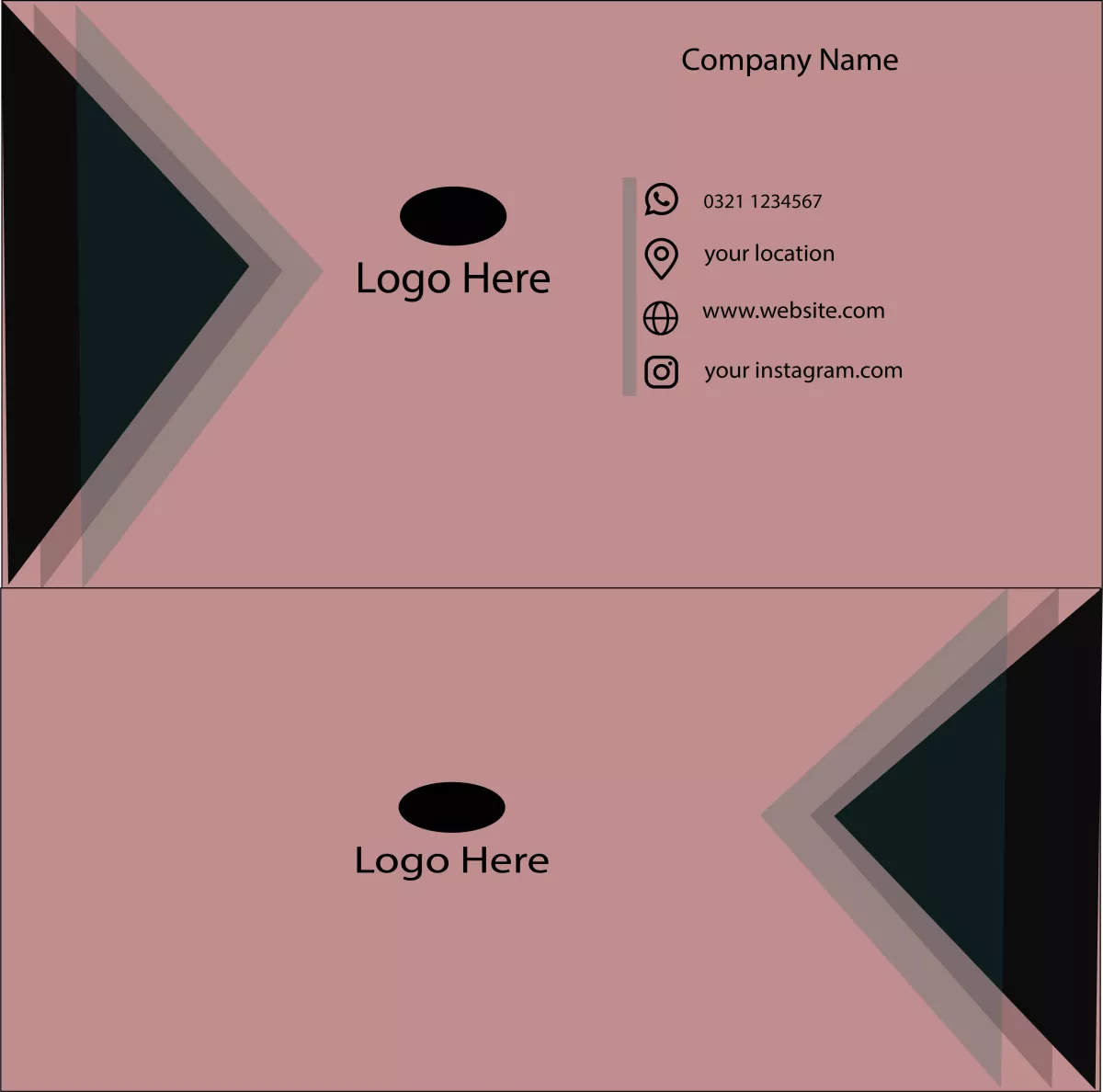 I will design business card for you