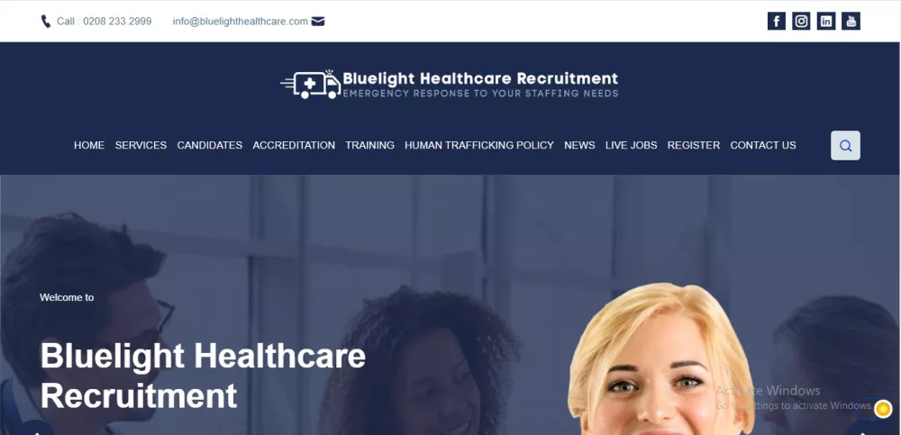 Healthcare website project